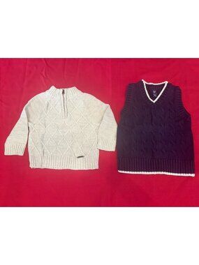 Baby Gap & Tahari Kids Boy's Set 2 Sweater Vest Size 12M
